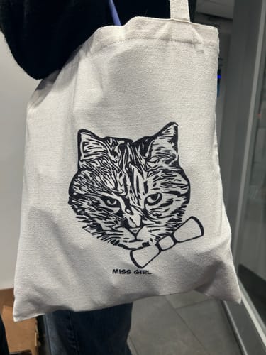 Customer photo review of Custom Pet Tote Bag