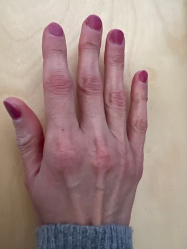 Customer photo review of D340 Truth Pink Crème Dip Powder