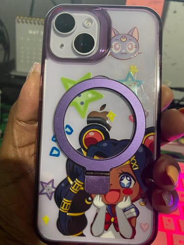 Customer photo review of Black Moon Phone Sticker