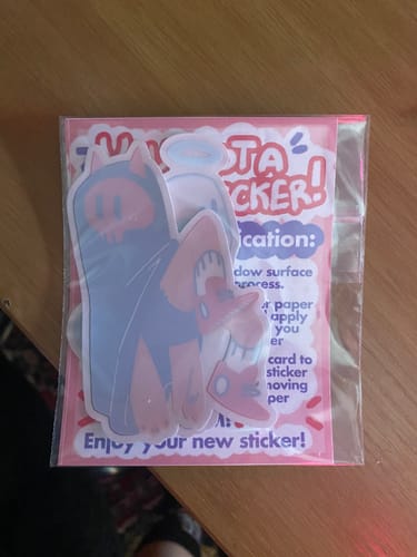Customer photo review of Angel & Devil Ghost/Echo & Ophelia Window Stickers