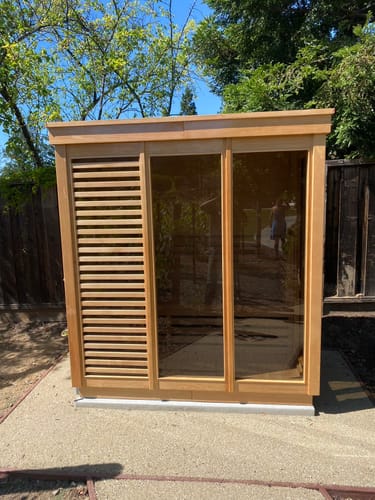 Customer photo review of Smartmak® Modern Box Outdoor Sauna Outdoor Traditional Steam - Box 1