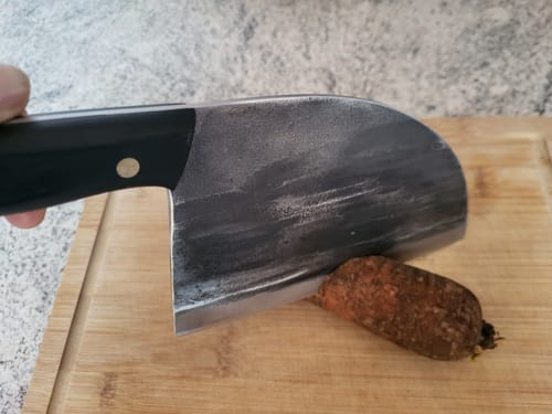 Customer photo review of Handgeschmiedetes Kochmesser - Black