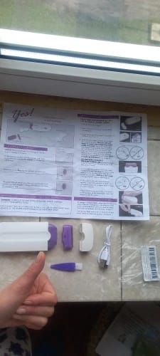 Customer photo review of SmoothSilk Laser Hair Remover™