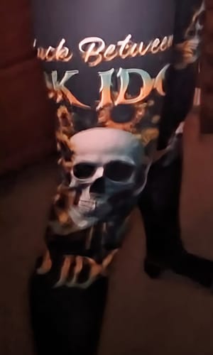 Customer photo review of STUCK BETWEEN IDK IDC AND IDGAF SUNFLOWER ALL OVER PRINT - YHDU1304232