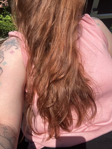 Customer photo review of Profi-Pflanzenhaarfarbe warmes Hell-Braun "warm light brown" 90g Nachfüllpack