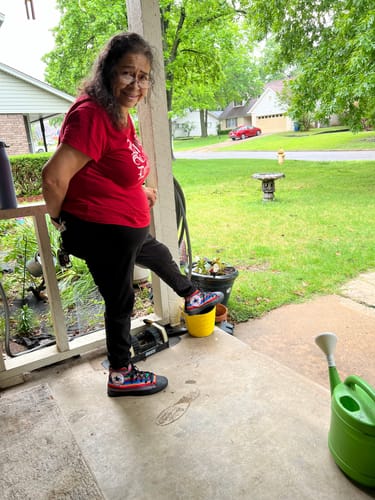 Customer photo review of OG Chicano All Star Serapes ( Black or White Sole ) 2 For 1