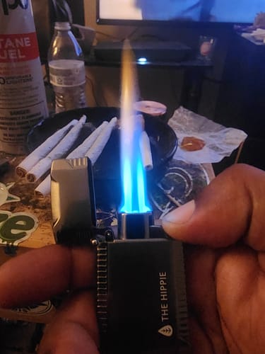 Customer photo review of Double Jet Flame Torch Lighter*