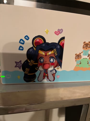 Customer photo review of Black Moon Phone Sticker