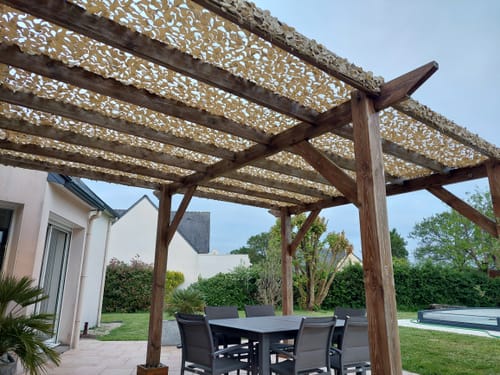Customer photo review of Filet de camouflage renforcé sable
