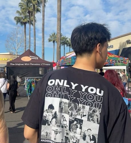 Customer photo review of Custom Only You Photo Tee
