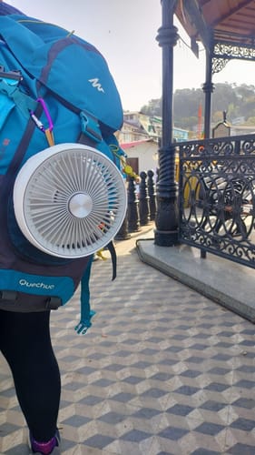 Customer photo review of NUUK FOLDE | Compact Folding Table Fan