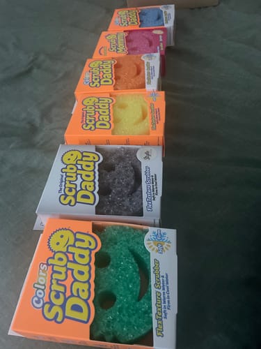 Customer photo review of Scrub Daddy Family (6 Pack)