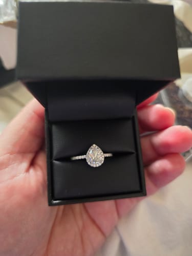 Customer photo review of SIERRA MOISSANITE RING