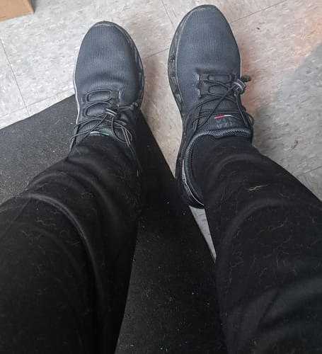 Customer photo review of Italy Running Shoes Mesh - "Forza Italia" Black