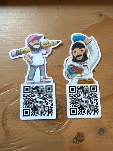Customer photo review of 150 Custom 3x3" Laminated Vinyl Stickers