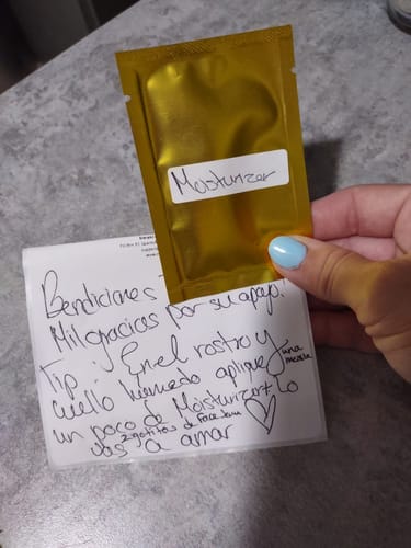 Customer photo review of Luxury Skincare Box