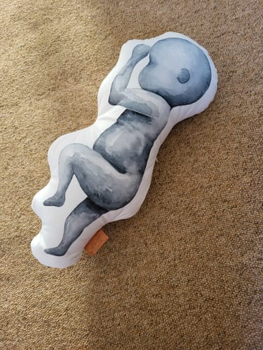 Customer photo review of Birth Pillow Watercolor One