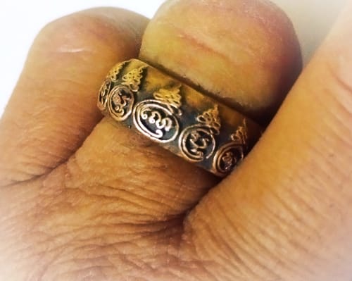 Customer photo review of Bagues de pouvoir Wen Mahayantra - Très Vénérable LP Moon Tithasilo.