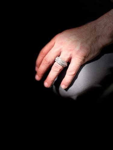 Customer photo review of 10K YELLOW GOLD 3.50 CARAT MENS REAL DIAMOND ENGAGEMENT WEDDING PINKY RING BAND