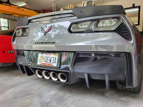 Steven L. review of Corvette C7 Rear Bumper Diffuser Fins image 1 out of 1
