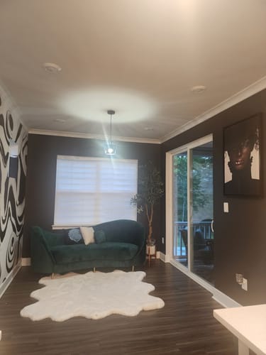 Customer photo review of Custom "Melt" Vivian Ferne Wallpaper Wall Mural 8’ tall x 21’ wide