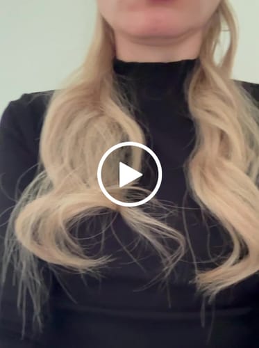 Customer video review of 18" Tape Hair Extensions 10pcs/25g