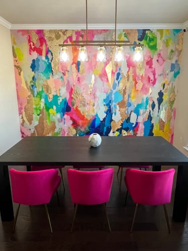 Customer photo review of "Sprinkles" Oversized Wall Mural