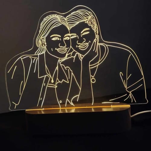 Customer photo review of Custom Photo 3D Lamp