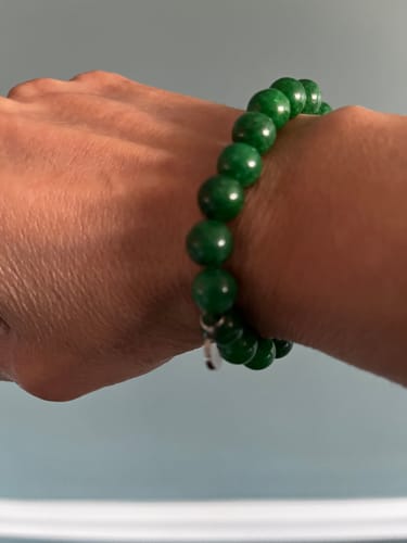 Customer photo review of Green Jade Bracelet