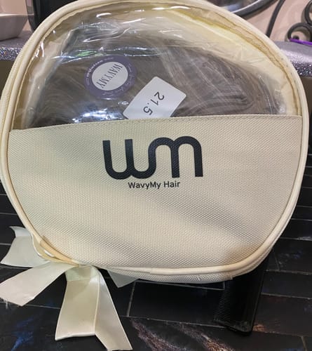 Customer photo review of Wavymy Wear Go Ash Blonde Balayage Highlight Straight 4x6 Lace Human Hair Wigs 180% Density