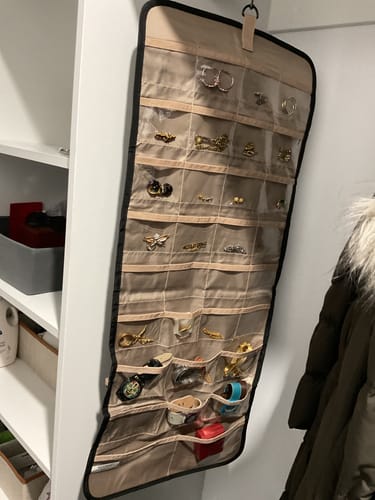 Customer photo review of Hanging Jewelry Organizer