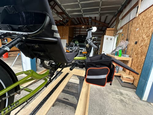 Customer photo review of Terratrike SeatSide Mount Kit (Main Frame Tube)