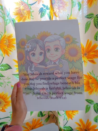 Customer photo review of Upload your own design - Greeting card