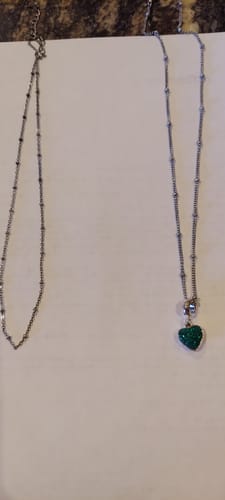 Customer photo review of Beaded Cuban Link Chain
