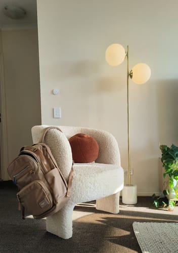 Customer photo review of Everyday Business Backpack in Beige