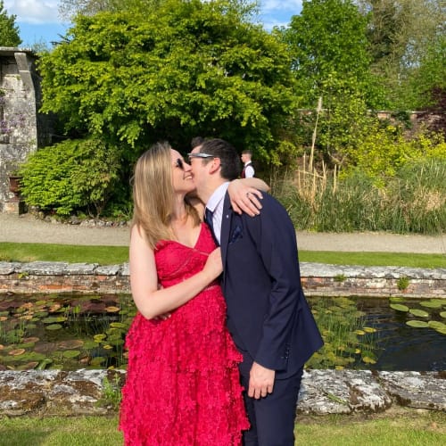Customer photo review of Oasis Lace Tiered Strappy Midi Dress