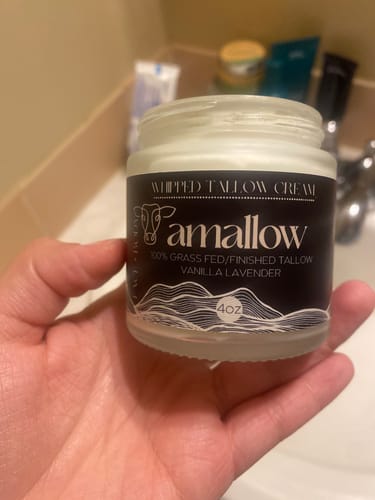 Customer photo review of Whipped Tallow Cream - Vanilla Lavender