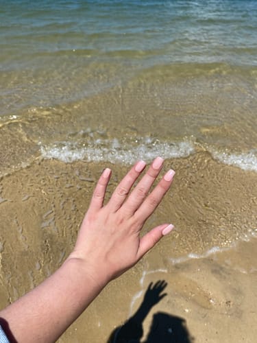 Customer photo review of MOYEN - Carré chrome beige