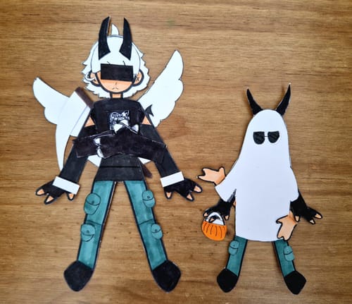 Customer photo review of Paper Doll Templates PDF