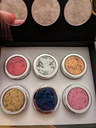 Customer photo review of A Touch of Reflection Nail Art Flakes