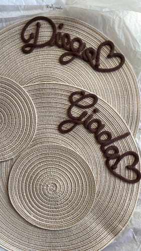 Giada V. review of Tovaglietta Americana Personalizzata con Nome image 1 out of 1