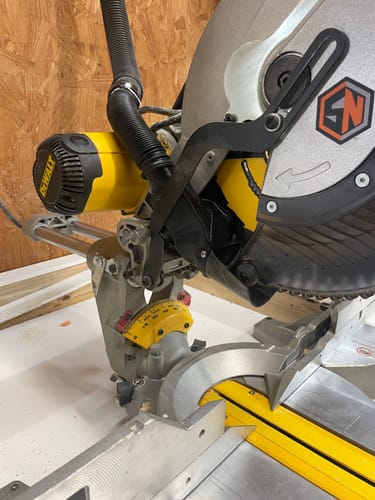 Customer photo review of DeWalt DWS779/780 Sliding Miter Saw Dust Collection