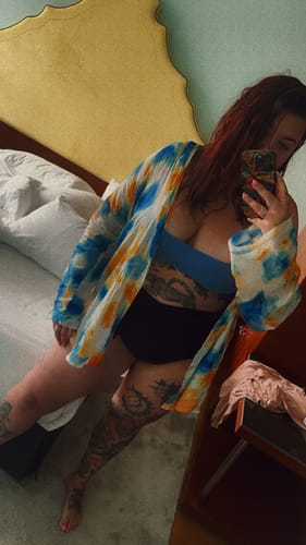 Customer photo review of High-Waisted Tie Side Tummy Control Bikini Bottom