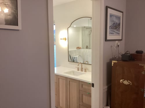 Customer photo review of Sidesplash, White Quartz