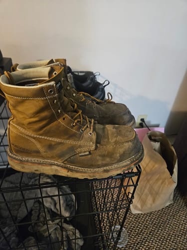 Customer photo review of 6 Inch Moc Steel Toe Boot