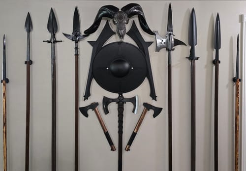 Customer photo review of Hand-forged Viking Double-Edged Axe "Havamal"