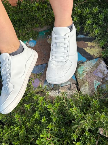 Customer photo review of WHITE LOWS - NEW SOLE
