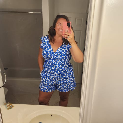 Customer photo review of ginger swim romper