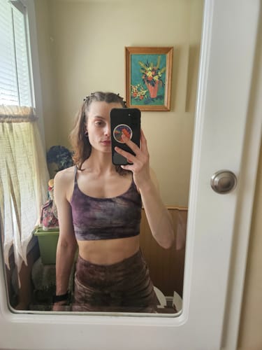 Customer photo review of Ruffled Shorties 'Amethyst Deceiver' Bamboo Terry