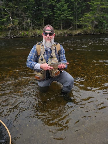 Customer photo review of Patagonia M's Swiftcurrent Expedition Zip-Front Waders | Forge Grey